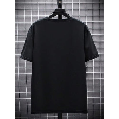 Men'S round Neck Short Sleeve T-Shirt with Portrait Print Graphic T Shirts Redtube Harajuku Y2K Oversized T Shirt Men