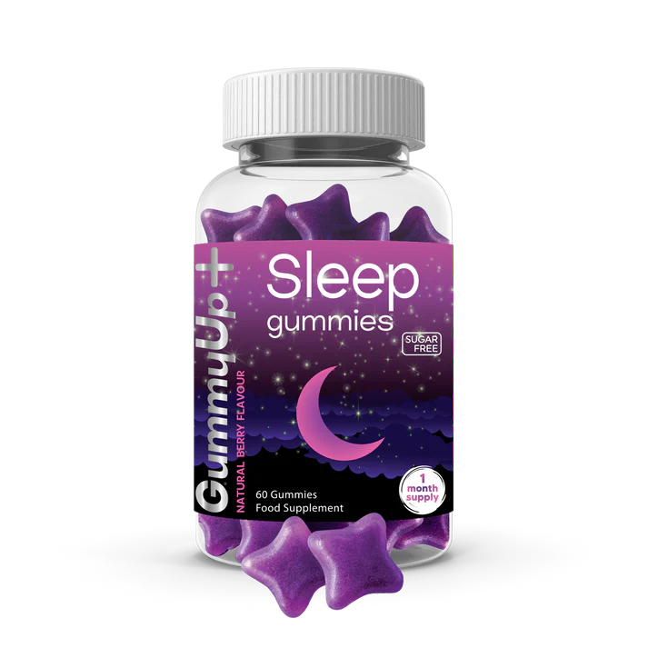 Sugar Free Sleep Gummies x 5 Servings | High Strength100mg Natural Melatonin Sources from Griffonia Extract | Vegan | Gluten-Free | Chewable Natural Melatonin | Berry Flavour | Gummy up +