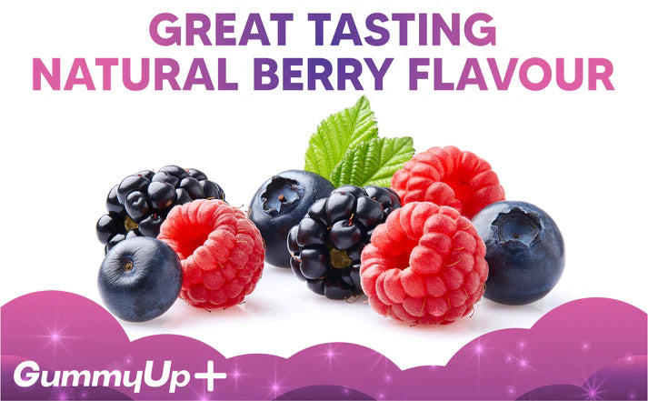 Sugar Free Sleep Gummies x 5 Servings | High Strength100mg Natural Melatonin Sources from Griffonia Extract | Vegan | Gluten-Free | Chewable Natural Melatonin | Berry Flavour | Gummy up +